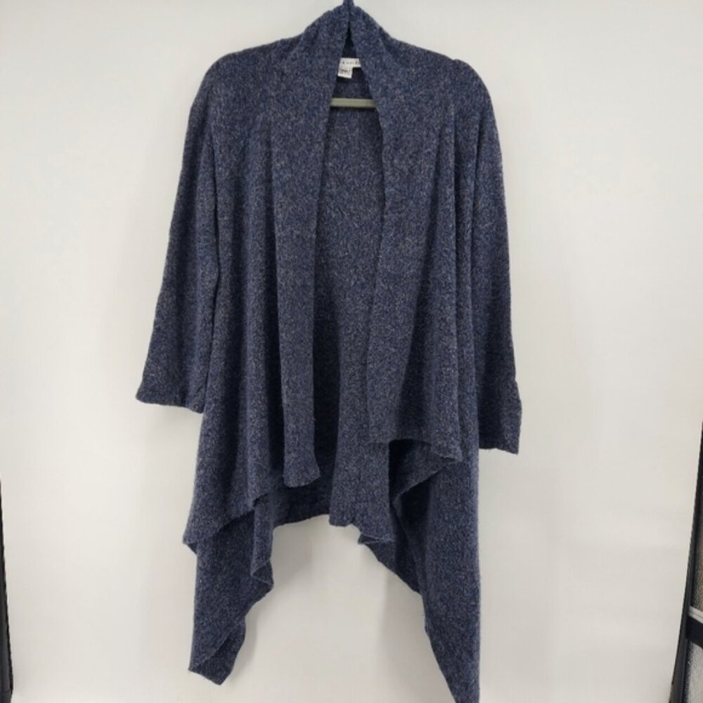 Bryn Walker Blue Merino Wool Blend Waterfall Cardigan size medium